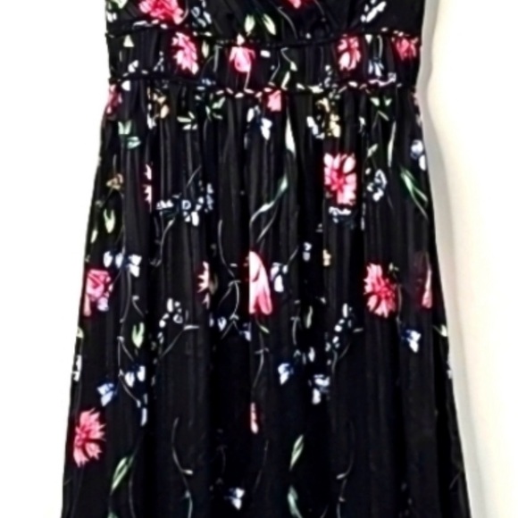 NWT White House Black Market Sleeveless V-Neck Braided Waist Midi Dress size 00 - Picture 4 of 7